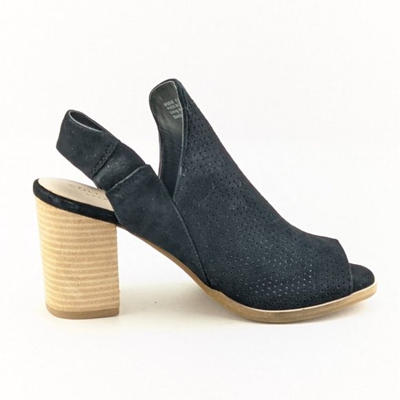 NEW Cole Haan Black Suede Slingback Bootie Size 5.5B - Picture 8 of 9